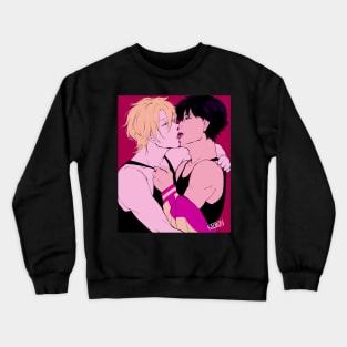 Ash and Eiji Kiss Crewneck Sweatshirt